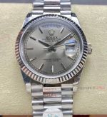 Rolex Day-Date 8+ Factory (Gain Weight) Rhodium Grey Dial 36 Copy Watch